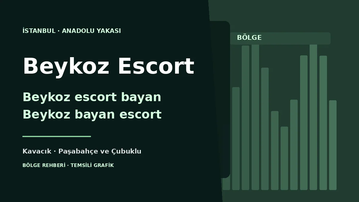 Beykoz escort rehberi: Kavacık, Çubuklu, Paşabahçe ve Riva için temsili grafik