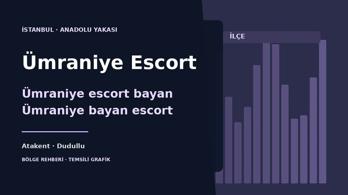 Ümraniye escort rehberi: Atakent, Çakmak, Ihlamurkuyu ve Dudullu için temsili grafik